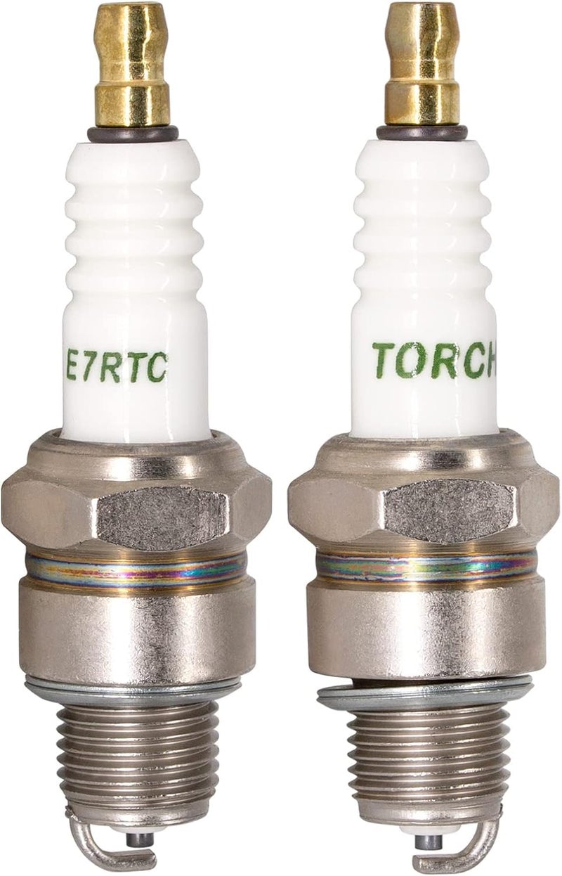 TORCH 2PK TORCH E7RTC Spark Plug Replace for NGK 7022 BPR6HS 6422 BPR7HS Spark Plug, for CHAMPION RL82YC QL82YC, for DENSO W22FPR-U, for BOSCH W225T7 WR6BC WR5BC, OEM - Image 1
